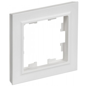 BRITE Рамка 1-местная РУ-1-БрАБ арктический белый IEK BR-M12-K91