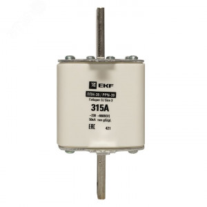 Плавкая вставка ППН-39 630/315А габарит 3 EKF