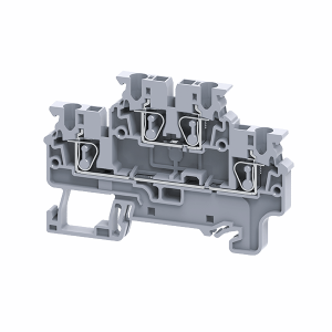 Клеммы двухярусные пружинная OptiClip CXDL-2,5-2L-I-серый (50шт) 289764