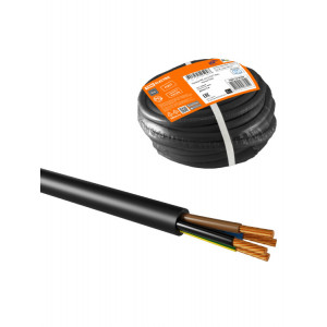 Провод ПВС 4х2,5 ГОСТ (5м), черный SQ0118-0306