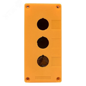 Корпус КП103 пластиковый 3 кнопки желтый PROxima cpb-103-o