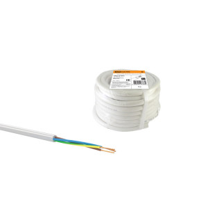 Провод ПВС 3х0,75 ГОСТ (5м), белый SQ0118-0005