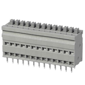 TBL009V-254-13GY-2GY, Фиксированные клеммные колодки Terminal block, screwless, 2.54, Vertical, 13, Gray w Gray Button