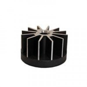 ATSEU-077C-C4-R0, Heat Sinks STAR LED Heatsink, 45mm dia., 18mm, Black/Silver, Unthreaded Baseplate Hardware