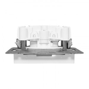 Механизм розетки, 16А, без заземления, со шторками, белый Эпика EKF UP1-SOW-101