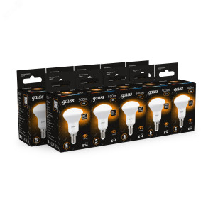 Лампа светодиодная Black 6Вт R50 рефлектор 3000К тепл. бел. E14 500лм 106001106