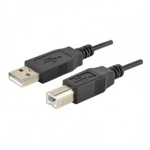 CBLT-UA-UB-1, Кабели USB / Кабели IEEE 1394 Cable, 1000 mm, USB type A to USB B, 5V/1A, 480Mbps, 28 AWG, TPE