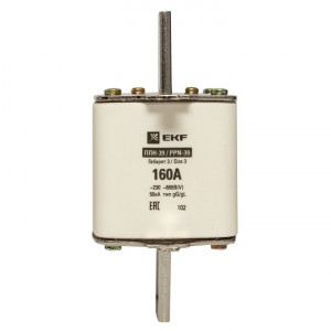 Плавкая вставка ППН-39 630/160А габарит 3 EKF