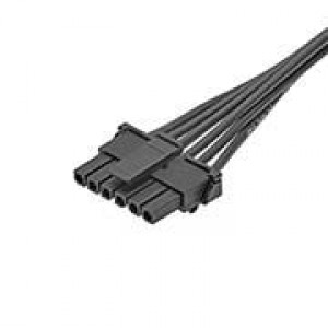 145132-0601, Шнуры питания для постоянного тока Micro-Fit OTS Cbl ASSY 150mm 6CKT Blk