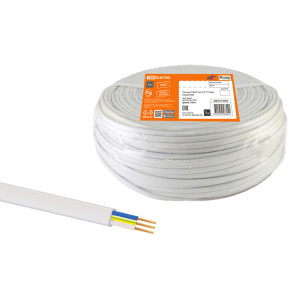 Провод ПГВВП 3х4 ГОСТ (100м), белый SQ0127-0558