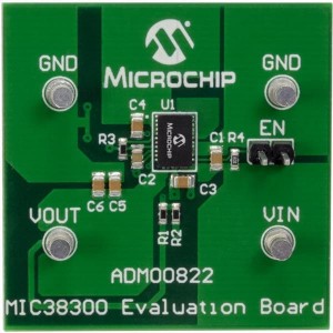 ADM00822, Средства разработки интегральных схем (ИС) управления питанием MIC38300 HELDO Evaluation Board