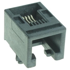 95501-2641, Модульные соединители / соединители Ethernet 6/4 LOW PROFILE RJ11 MOD JACK