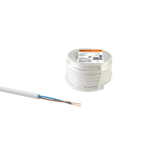 Провод ПВС 2х1,5 ГОСТ (10м), белый SQ0118-0011