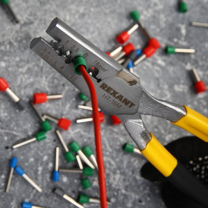 Пресс-клещи для обжима втулочных наконечников 0.5-16кв.мм (HT-16M) 12-3208