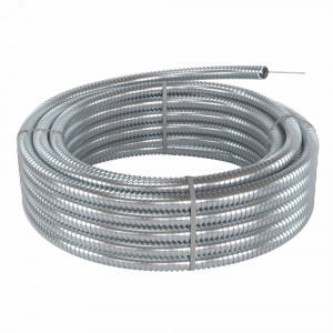 Металлорукав из оцинкованной стали с протяжкой DN 26мм, Dвн 26,5 мм, Dнар 30,0 мм, IP40, 25м 667R2630P