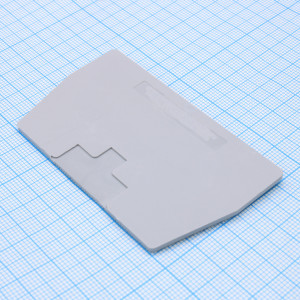 D-GSPTK6-2-GY, Торцевая крышка, для клемм DC6..., цвет: серый