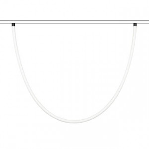 Светильник MAG-FLEX-TUBE-ELASTIC-L2500-35W Day4000 (BK, 360 deg, 48V) 035384, Светильник гибкий для магнитных треков серии FLEX. Мощность 35 Вт, св. поток 2300 лм, 67 лм/Вт, дневной 4000 K, CRI>90, угол 360°, напряжение питания 48 В. Матовый белый фигурный корпус из силикона. Размер: диаметр 30 мм, длина 2500 мм. Монтаж на магнитны