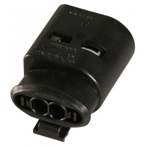 1-967412-2, Корпус разъема розетка 2 контакт(-ов) 5мм прямой монтаж на кабель черный картон автомобильного применения