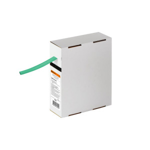 Термоусаживаемая трубка ТУТнг 8/4 зеленая в коробке (10 м/упак) SQ0518-0419