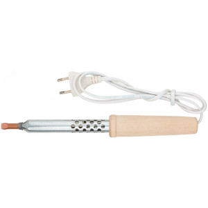 Паяльник 220 В, деревянная ручка 80 Вт 60508