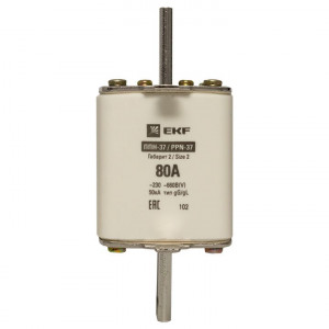 Плавкая вставка ППН-37 400/80А габарит 2 EKF