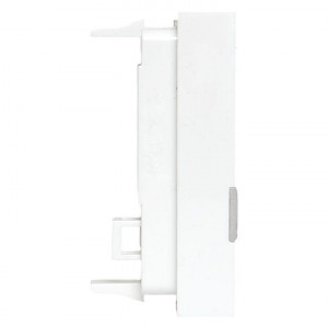 Вставка розеточная 45х22.5мм формат Mosaic на 1 модуль Keystone защ. шторки с маркером бел. TERACOM PRO TRP-INS-MOS-1M1P-WH