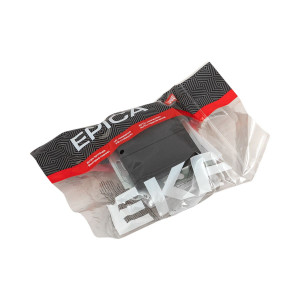 Механизм выключателя, двухклавишный, перекр-стный, ч-рный Эпика EKF UP1-SWB-22