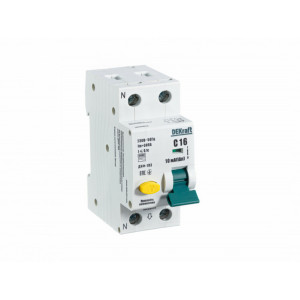Выключатель автоматический дифференциального тока 2п (1P+N) C 16А 10мА тип A ДИФ-103 6кА 16225DEK