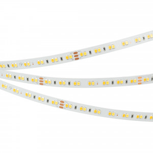 Лента RT-A140-10mm 24V White-MIX (19.2 W/m, IP20, 2835, 5m) 024508(2), Светодиодная лента RT-A140, открытая. Светодиоды 2835, 140 шт/м (700 шт на 5 м), белая плата, ширина 10 мм, скотч 3M. Цвет MIX БЕЛЫЙ 6000 K + ТЁПЛЫЙ 2700 K, цветопередача CRI>85, угол 120°. Питание 24V, мощность 19.2 Вт/м (96 Вт на 5 м). Размеры 5000x10x1