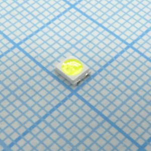 LED 2835 6V 1,2W 90Lm W-, Широкая площадка - катод(-); 12000K