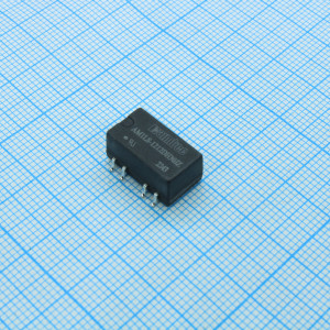 AM1LS-1212DH30JZ, DC/DC, 1Вт, вход 10.8…13.2В, выход ±12В/±0.005…0.042А, изоляция 3000В DC, КПД 83%, максимальная емкостная нагрузка не более ±220мкФ, для поверхностного монтажа, 15.24x11.4x7.25мм, -40…105°C, пластик