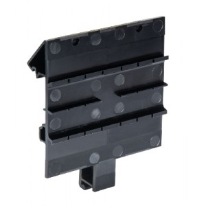 Защелка для РЭА 05.584.8953.0, Универсальное основание корпуса для РЭА, ширина: 68 мм , пластик, цвет: черный, серия wiebox WEB 1002