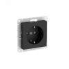 Изображение товара Розетка AtlasDesign 16А с заземл. защ. шторки быстрозажим. клем. механизм карбон SE ATN001045S