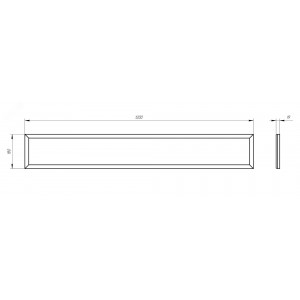 Светильник светодиодный SPO-7-50-6K-P 50Вт 6500К 4500Лм 1200х180х19 призма Б0050652