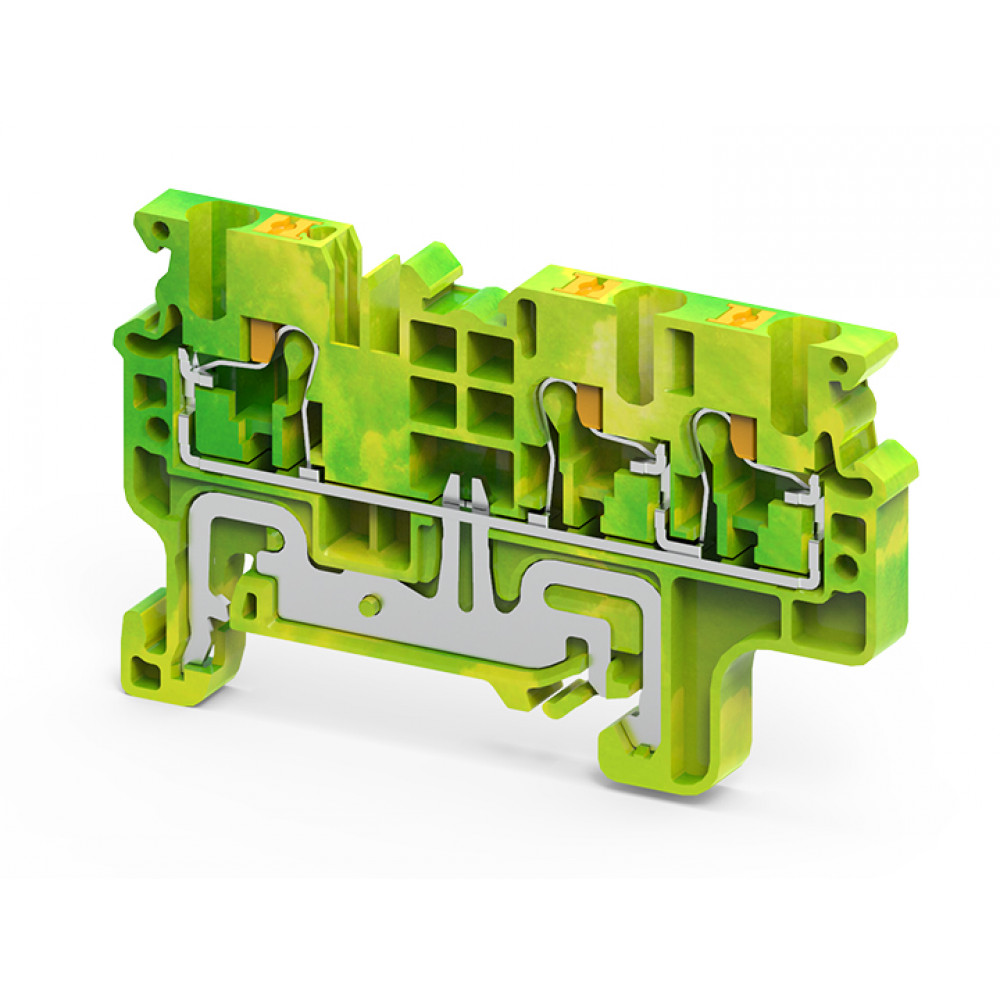 Изображение товара Заземляющая клемма CPG2.5/3 для DIN-рейки 3 точки фиксации