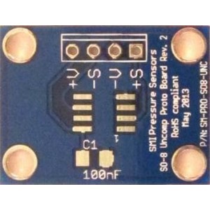 SMI-SO8-UNCOMP-BOARD, Инструменты разработки датчика давления Evaluation kit for SM5420C and SM6841