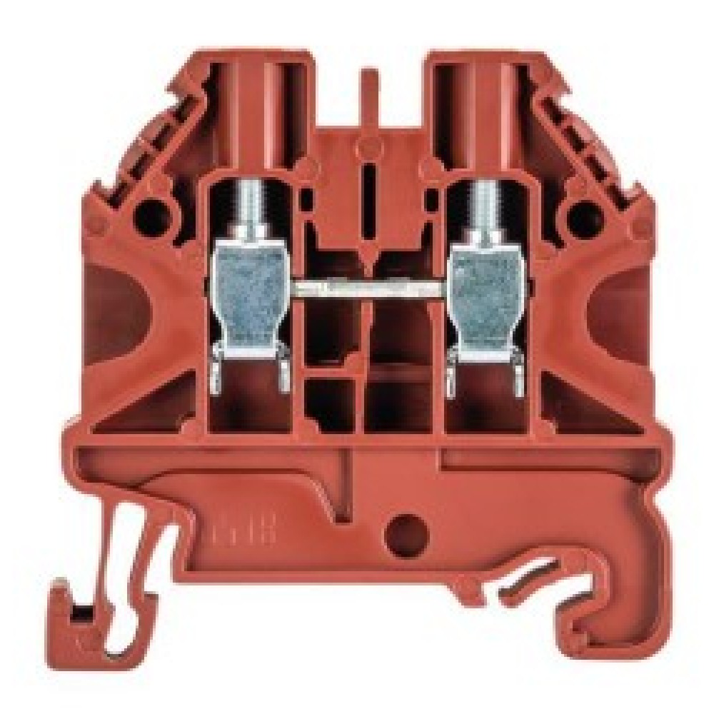 Изображение товара Проходная клемма WT 4 BR для DIN-рейки 4 мм кв. 32A коричневая