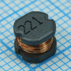 PCD0504KT221, Проволочная SMD индуктивность 220мкГн ±10% 0.35A 1.57Ом по постоянному току