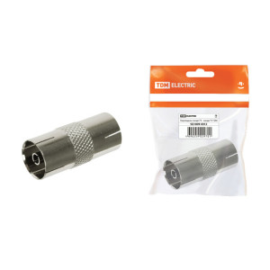 Переходник гнездо TV - гнездо TV, инд. упаковка SQ1809-0012