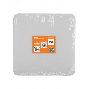 Распаячная коробка двухкомпонентная ОП 100х100х50 мм IP66 8 вх. серая инд. штрихкод TDM SQ1401-2513
