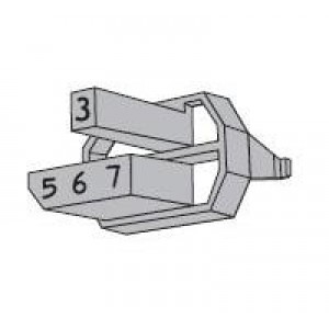 3-100526-2, Жесткие метрические разъемы F CODING KEY