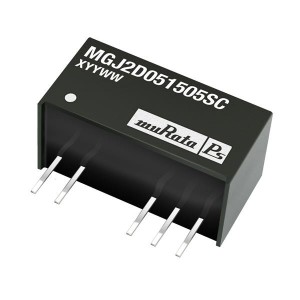 MGJ2D121505SC, Преобразователи постоянного тока в постоянный с изоляцией 2W 12Vin 15/-5Vout 80/40mA SIP