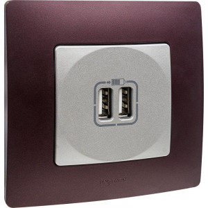 ETIKA Рамка 1 пост сливовая 672561