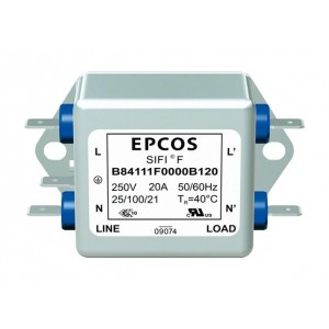 B84111F0000B120, EMC-фильтр SIFI-F, 2X20A, 2 x 0.1 мкФ (Х2) + 2 х 4700 пФ (Y2), 2 х 0.43 мГн