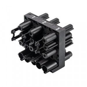 Распределительное устройство GST18i5V37A1 V SW, Распределительное устройство, 5 полюсов: 1 вход / 1 выход, 3 полюса: 2 входа L1 / 2 входа L2 / 2 входа L3, серия gesis GST18i5, номинальное напряжение: 250V / 400V, номинальный ток: 20А, цвет: черный