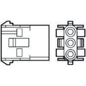 926307-3, Кожух разъема  RCP 6 контакт(ов) 6.35мм обжим монтаж на панель автомобильного применения пакет