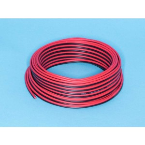 01-6103-3-10, Кабель акустический 2х0.5 мм2, красно-черный,  бухта 10м