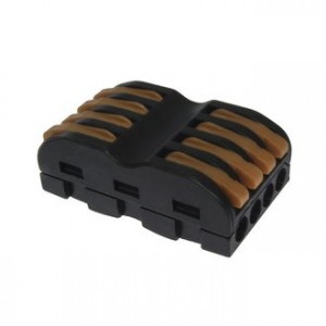 PCT-224, Клеммник быстрозажимной 8-и контактный 4-х проводный сечение 0.08-2.5 кв.мм