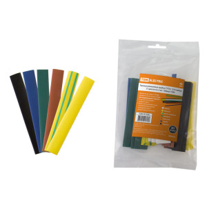 Термоусаживаемая трубка ТУТнг 12/6 набор (7 цветов по 3 шт. 100мм) SQ0518-0506