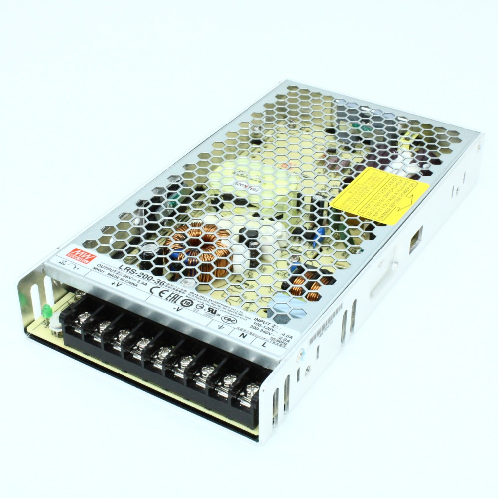 Изображение товара Источник питания MEAN WELL LRS-200-36 212Вт 36В AC-DC с регулятором и изоляцией